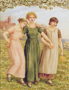 Tre giovani ragazze, XIX secolo
